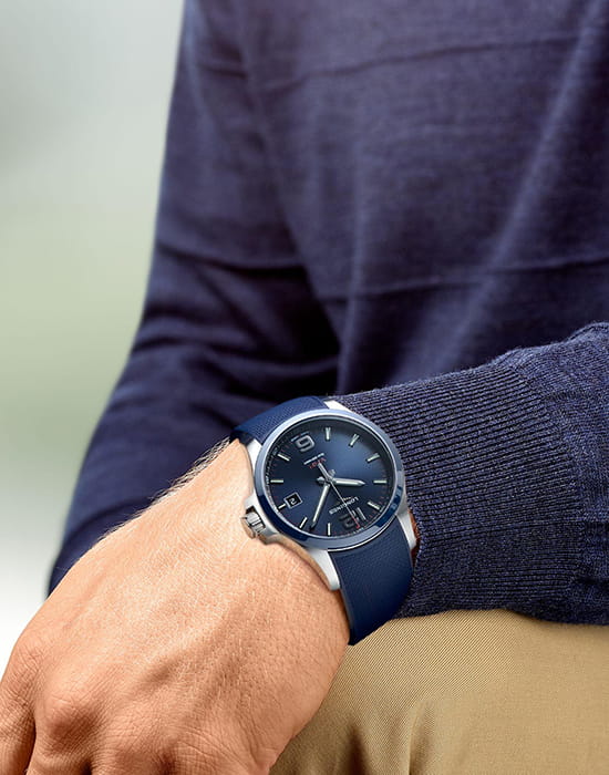 Оригинальные часы Longines Longines Conquest V.H.P. L3.729.4.96.9 кварцевые калибр механизма l288 общий вид